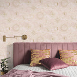 Mystic Pink Celestial by Advantage Wallpaper – Brewster Home Fashions 4203-27588