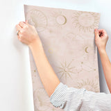 Mystic Pink Celestial by Advantage Wallpaper – Brewster Home Fashions 4203-27588