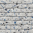 Advantage Splatter Wall Grey abstract brick wallpaper roll and installed view