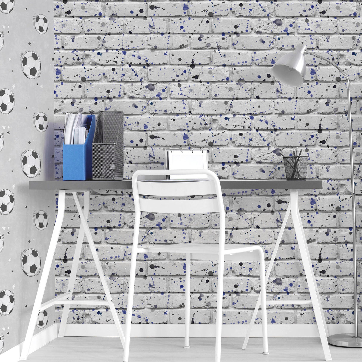 Splatter Wall Grey by Advantage Abstract Wallpaper – Brewster Home Fashions 4203-27589