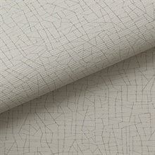 Cary Taupe by Warner Petite Maze Wallpaper – Brewster 4207-5411