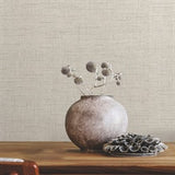 Leon Light Grey by Warner Faux Fabric Wallpaper – Brewster Home Fashions 4207-5418