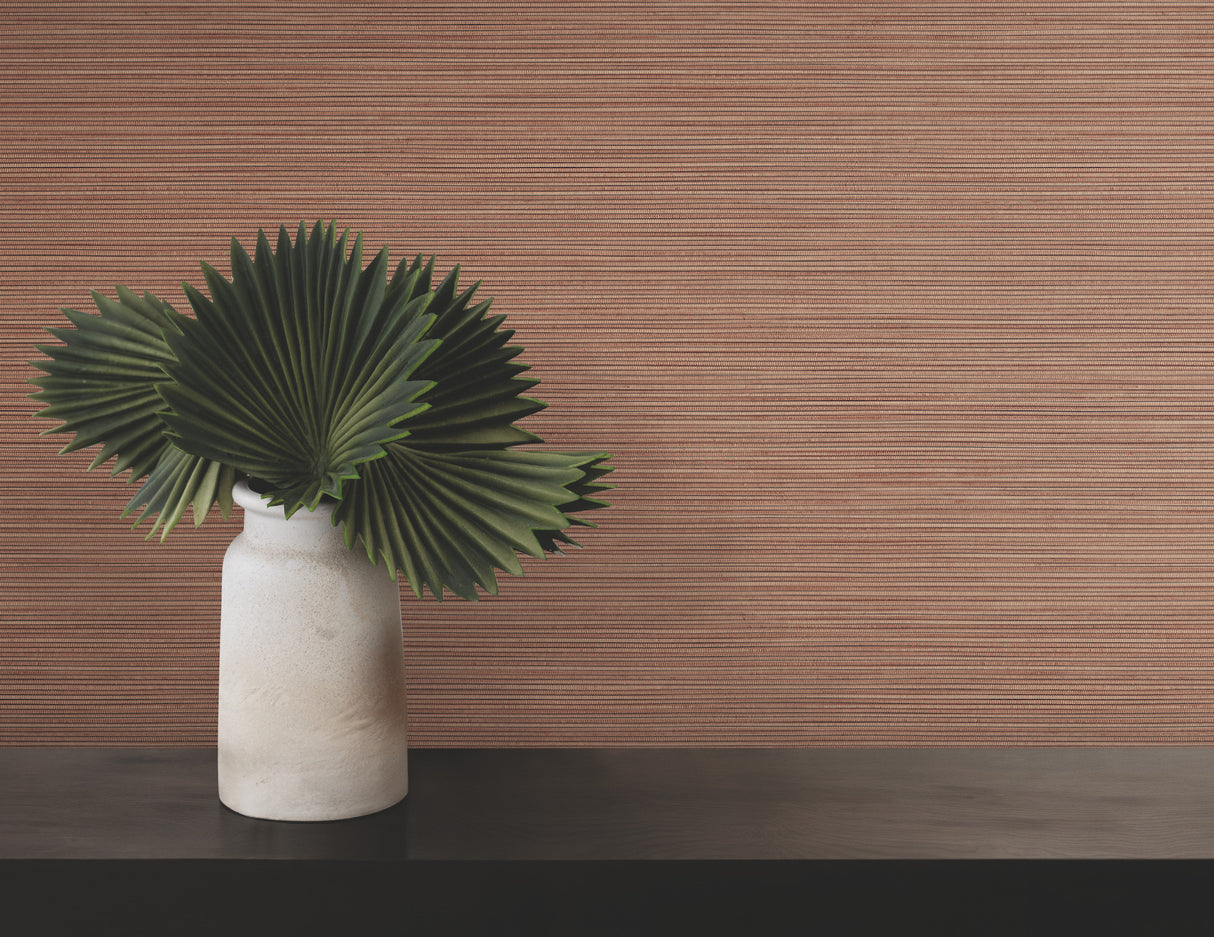 Lorn Red by Warner Faux Grasscloth Wallpaper – Brewster Home Fashions 4207-5432