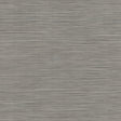 Lorn Taupe Faux Grasscloth Wallpaper sample showing horizontal stitched stripes in taupe.