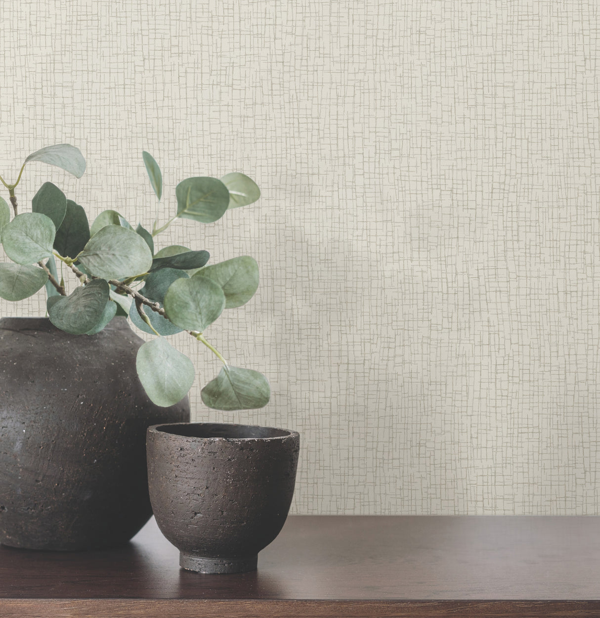 Aden Beige by Warner Linear Abstract Wallpaper - Brewster Home Fashions 4207-5454-Sample