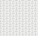 Polo White Horse Bits Wallpaper in White by Ronald Redding - geometric equestrian pattern with grey horse bits motif on a crisp white background