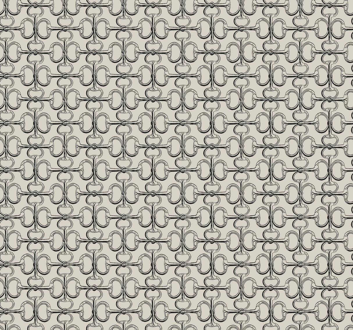 Polo Taupe Horse Bits Wallpaper by Ronald Redding - 4211-83509