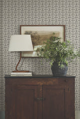 Polo Taupe Horse Bits Wallpaper by Ronald Redding Private Reserve Sophisticated Equestrian Geometric Unpasted Non Woven 27in x 27ft - 4211-83509