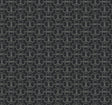 Polo Black Horse Bits Wallpaper by Ronald Redding - Metallic silver geometric equestrian bits pattern on a deep black non woven background