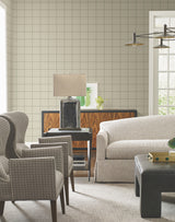 Tattersall Light Brown Plaid by Ronald Redding Designs Private Reserve Collection Non Woven Unpasted Masculine Residential Wallpaper - 4211-83518