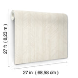 Winthrop Beige Geometric Textured Non Woven Unpasted Wallpaper by Ronald Redding from Private Reserve Collection - 4211-83522