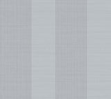 Archer Stripe Blue Faux Linen Wallpaper by Ronald Redding - 4211-83528