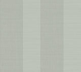 Archer Stripe Sage Faux Linen Wallpaper by Ronald Redding - York 4211-83530