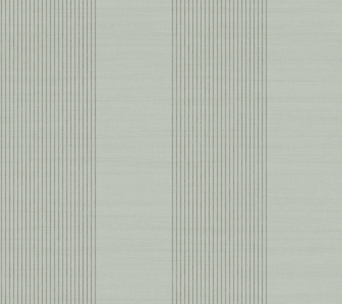 Archer Stripe Sage Faux Linen Wallpaper by Ronald Redding - York 4211-83530