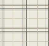 Lakeside Plaid Beige Tailored Wallpaper by Ronald Redding - 4211-83532
