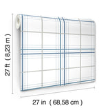 Lakeside Plaid Blue Tailored Contemporary Plaid Non-Woven Wallpaper by Ronald Redding from the Private Reserve Collection - 4211-83534