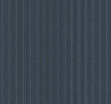 Elkan Stripe Navy Herringbone Wallpaper by Ronald Redding - 4211-83538