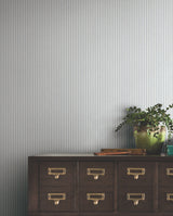 Ticking Stripe Blue Faux Linen by Ronald Redding Farmhouse Stripe Wallpaper from Private Reserve Collection - York 4211-83542