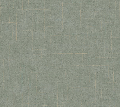 Saratoga Jade Faux Linen Textured Wallpaper by Ronald Redding - 4211-83549