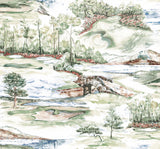 Hole In One Multicolor Scenic Wallpaper by Ronald Redding - Private Reserve 4211-83552
