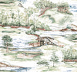 Hole In One Multicolor Scenic Wallpaper by Ronald Redding - Private Reserve 4211-83552