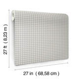Watson Dark Grey Houndstooth Wallpaper by Ronald Redding Private Reserve Collection Unpasted Strippable Non Woven Sidewall - 4211-83558