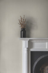 Watson Light Grey Houndstooth Wallpaper by Ronald Redding - Unpasted Non Woven Washable and Strippable, Private Reserve Collection - 4211-83562