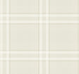 Country Club Plaid Dove Faux Linen Wallpaper by Ronald Redding - 4211-83568