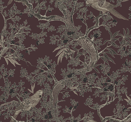 Regal Ridge Plum Trailing Tree Wallpaper by Ronald Redding - 4211-83571