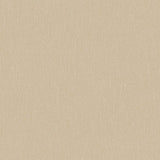 Golden linen textured wallpaper by Boråstapeter for Schumacher, shown in a minimalist Scandinavian interior setting.