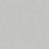 Linen Dove Grey wallpaper by Boråstapeter for Schumacher, minimalist textured non-woven wallcovering roll and detail.