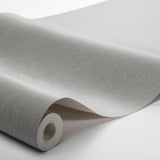 Linen Ash Grey by Boråstapeter Minimalist Non-Woven Wallpaper – Schumacher 4417