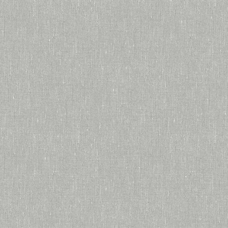 Linen Ash Grey wallpaper by Boråstapeter for Schumacher, minimalist textured non-woven wallcovering roll