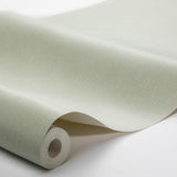 Linen Leaf Green by Boråstapeter Minimalist Textured Wallpaper – Schumacher 4423