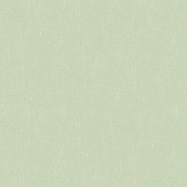 Linen Leaf Green wallpaper by Boråstapeter for Schumacher, minimalist textured non-woven wallcovering roll