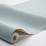 Linen Topaz Blue by Boråstapeter Minimalist Scandinavian Wallpaper – Schumacher 4427