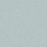Linen Topaz Blue wallpaper by Boråstapeter for Schumacher, textured solid blue non-woven wallcovering roll and detail.