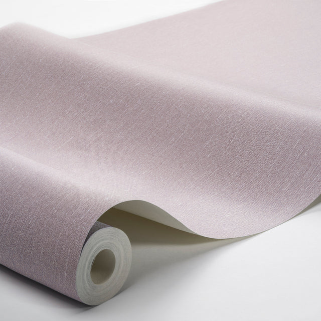 Linen Lavender Blush by Boråstapeter Minimalist Textured Wallpaper – Schumacher 4434