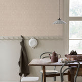 Rosenvinge Natural by Boråstapeter Elegant Geometric Floral Wallpaper – Schumacher 4503