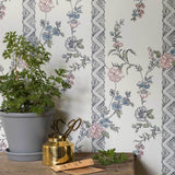 Slottsteatern Multi by Boråstapeter Classic Swedish Floral Wallpaper – Schumacher 4507