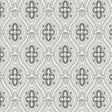 Pigkammaren wallpaper in umber by Boråstapeter for Schumacher, featuring a stylized medallion pattern in a classic, regal style.