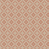 Loka Terracotta geometric floral wallpaper by Boråstapeter for Schumacher, shown in a styled interior and pattern close-up.