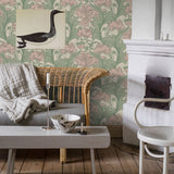Siri Leaf by Boråstapeter Lyrical Floral Wallpaper – Schumacher 4539