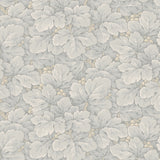 Waldemar Soft Blue wallpaper by Boråstapeter for Schumacher, lush leafy pattern inspired by 19th-century tapestries
