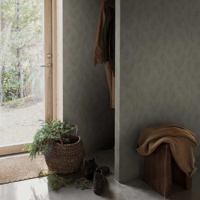 Pine Tree Sage by Boråstapeter Nordic Forest Wallpaper – Schumacher 4704