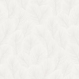Pine Tree wallpaper in ivory by Boråstapeter for Schumacher, featuring a feathery pine needle pattern in a tonal design.