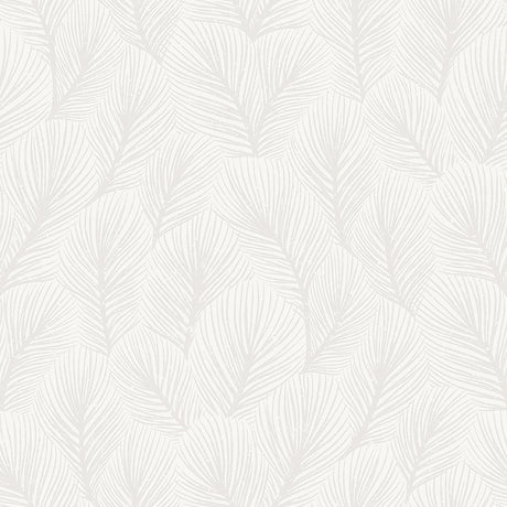Pine Tree wallpaper in ivory by Boråstapeter for Schumacher, featuring a feathery pine needle pattern in a tonal design.