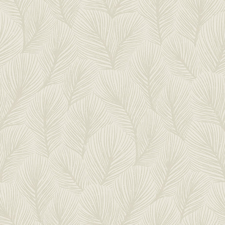 Pine Tree wallpaper in a natural colorway featuring an allover pattern of feathery pine needles by Boråstapeter for Schumacher.