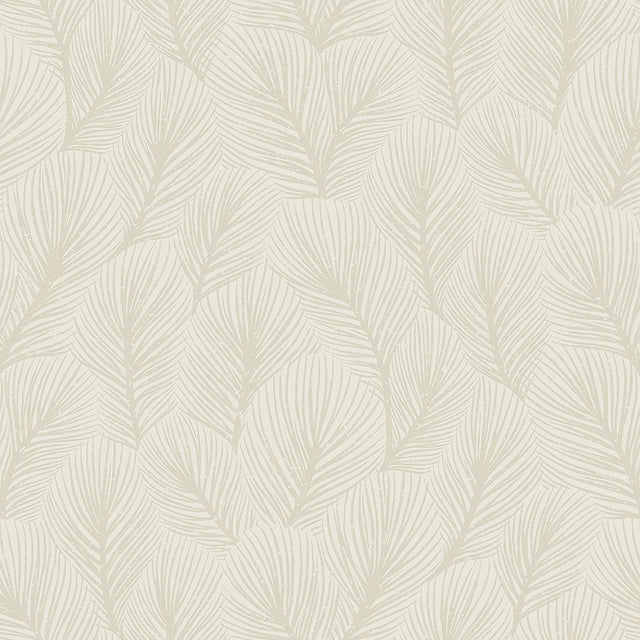 Pine Tree wallpaper in a natural colorway featuring an allover pattern of feathery pine needles by Boråstapeter for Schumacher.