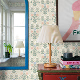 Sippor Multi by Boråstapeter Cheerful Scandinavian Floral Wallpaper – Schumacher 4812